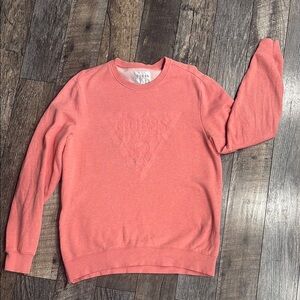 GUESS Men's Pink Crewneck Sweater